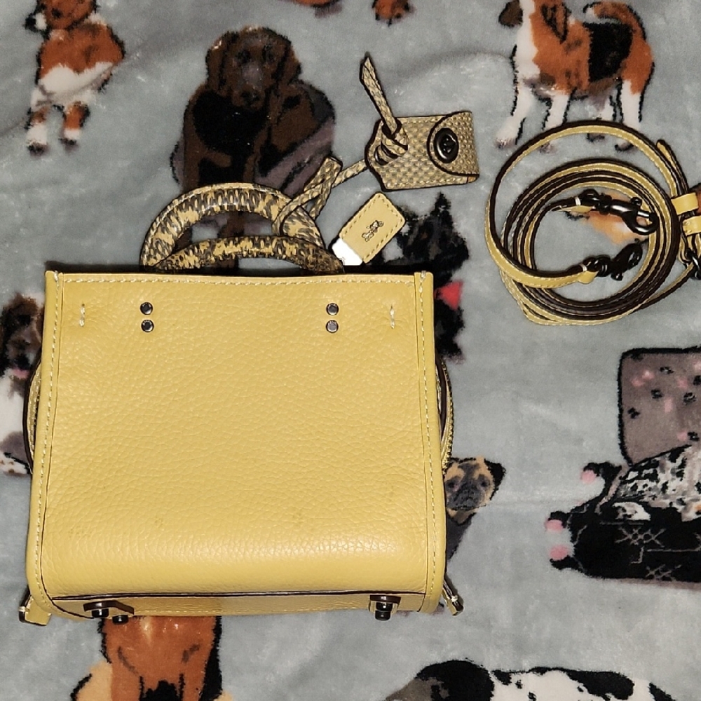 Coach Rogue 17 With Snake Leather Handles